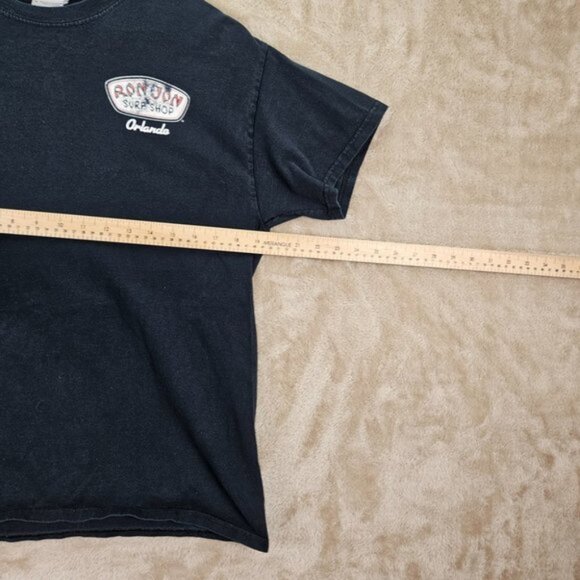 Ron Jon Surf Shop Mens T-Shirt Size M Black Orlando Florida Cotton Short Sleeve - Picture 5 of 10